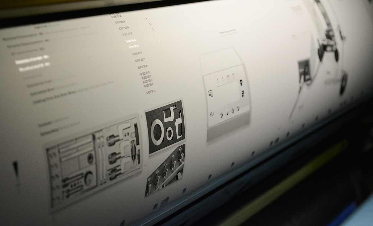 Bild einer Druckplatte für den Offsetdruck.
